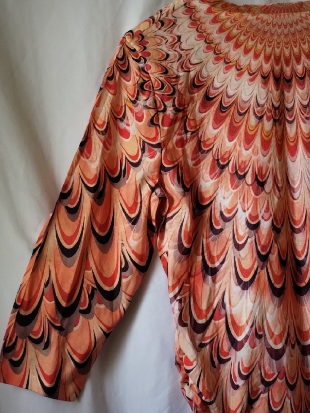 Chico's Pink Multi-Patterned Keyhole Tunic - Picture 11 of 14